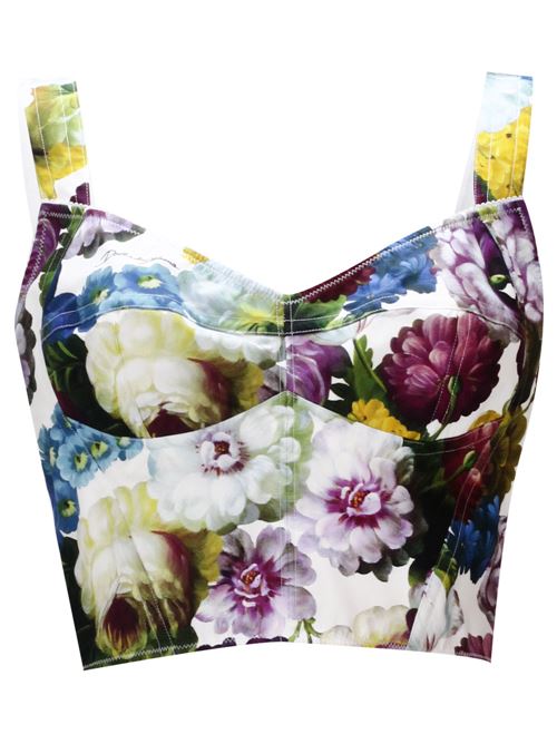 top con stampa con fiori Dolce & Gabbana | F7W98THS5Q2HA4YF